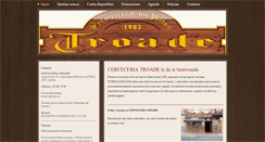 Desktop Screenshot of cerveceria-troade.com