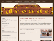 Tablet Screenshot of cerveceria-troade.com